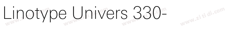 Linotype Univers 330字体转换